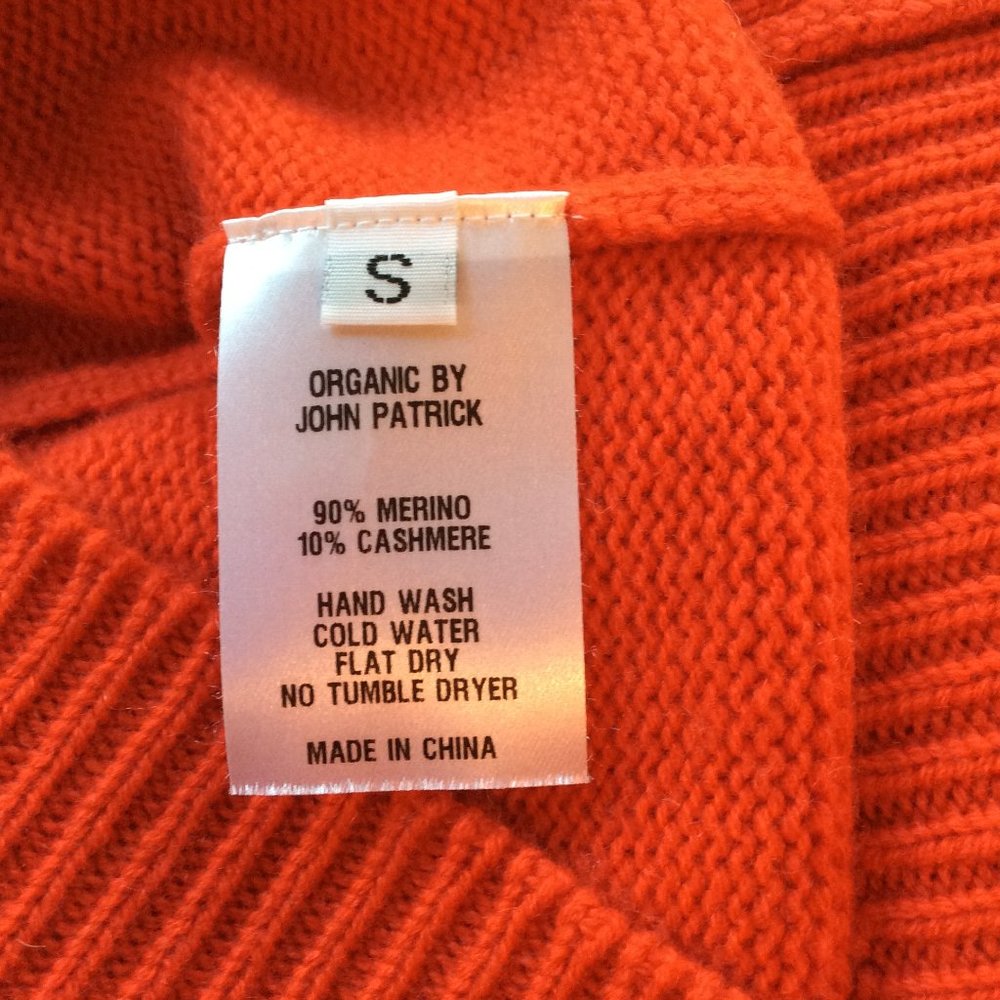 Orange Wool Cashmere Sweater